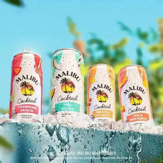 Malibu Pineapple Bay Breeze - 4pk/355ml Cans image {9}