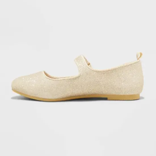 Girls' Korina Dressy Ballet Flats - Cat & Jack&trade; Gold image {1}