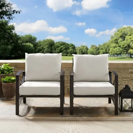 Crosley 2pc Kaplan Outdoor Patio Chair Set image {5}