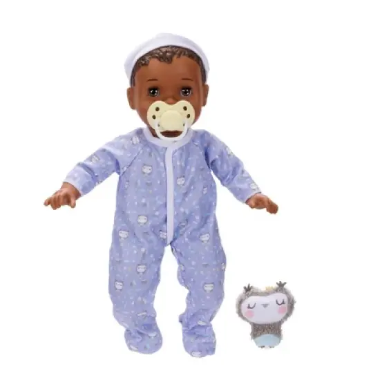 Perfectly Cute 14" Sleepy Time Baby Doll - Brown Hair/Brown Eyes image {3}