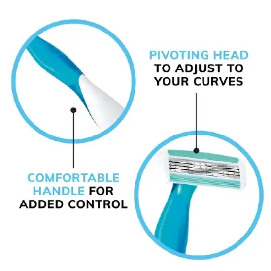 BiC Soleil Comfort Women's 4-Blade Disposable Razor - 10ct image {6}