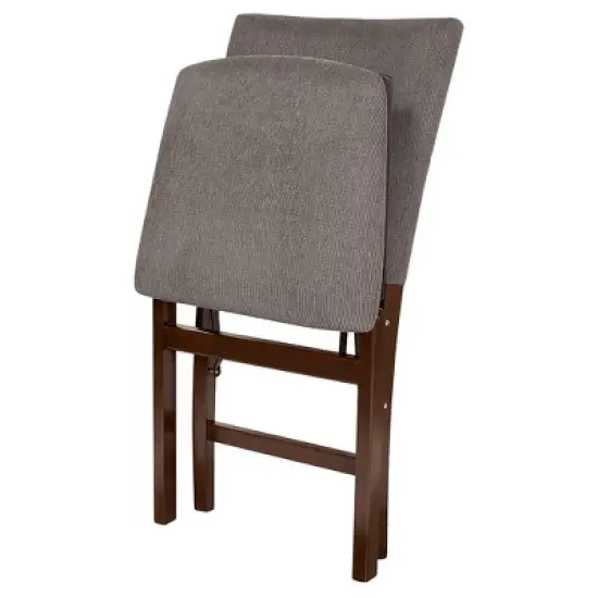Set of 2 Parson's Folding Chair - Espresso/Jax - Stakmore image {1}