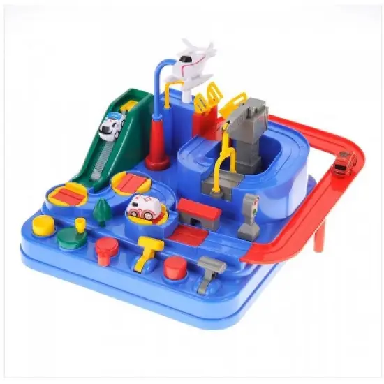 Ready! Set! Play! Link Race Track Vehicle Obstacle Course And Puzzle Playset For Kids image {3}