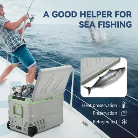 Simzlife 12 Volt Refrigerator, Electric Cooler, Portable Fridge & Freezer for Car, RV, and Home image {4}