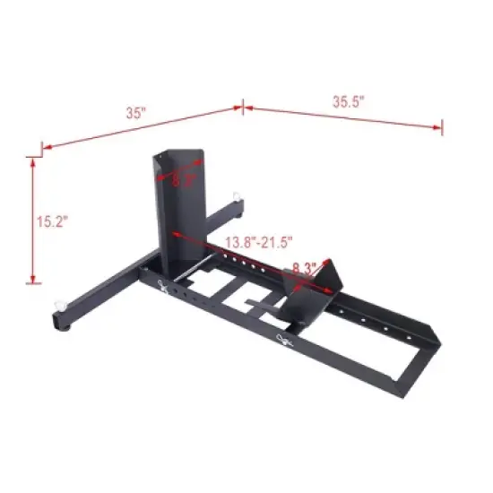 Adjustable Motorcycle Wheel Chock Stand Heavy Duty 1800lb Weight Capacity, Stand Steel Construction Motorcycle Stand Holder for 15"-22" Wheels image {11}