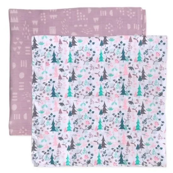 Honest Baby Organic Cotton Muslin Swaddle Blankets - 2pk image {7}