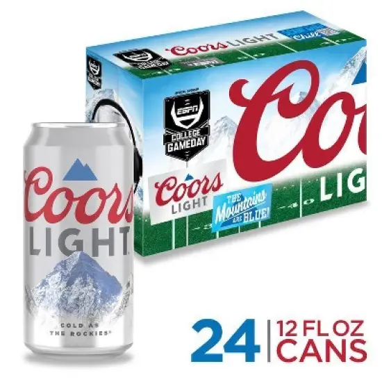 Coors Light Beer - 24pk/12 fl oz Cans image {10}