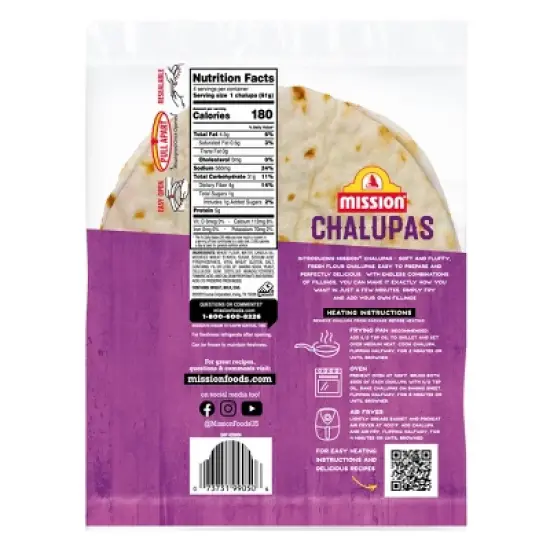 Mission Flour Chalupas - 8.67oz image {1}