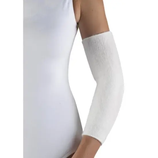 OTC Elbow Warmer, Angora, Arthritis Relief, 1 pair, White image {3}