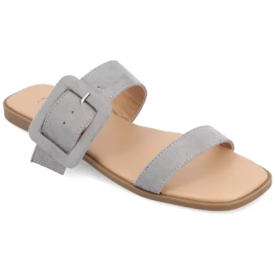 Journee Collection Womens Kerris Tru Comfort Foam Multi Strap Slip On Sandals image {11}