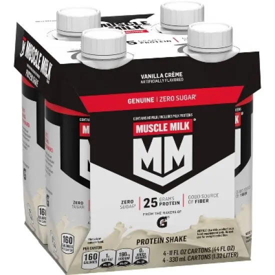 Muscle Milk Protein Shake - Vanilla Cr&egrave;me - 11 fl oz/4pk image {1}