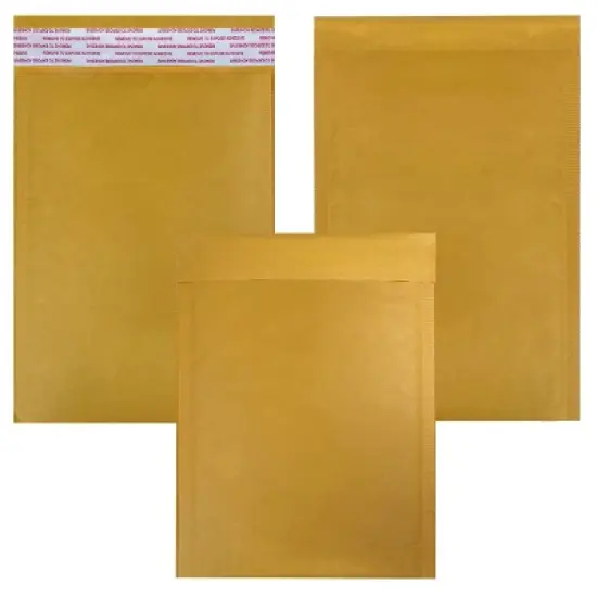 UOFFICE Pack of 250 Kraft Bubble Mailers 6.5x10" - #0 Self-Seal Padded Envelopes image {10}