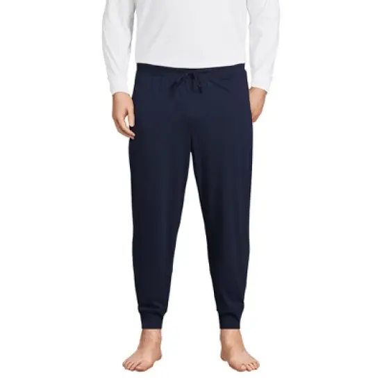 Lands' End Men's Knit Jersey Sleep Jogger image {3}