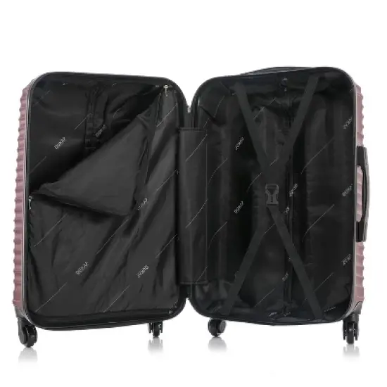 DUKAP Adly Lightweight Hardside Large Checked Spinner Suitcase image {3}