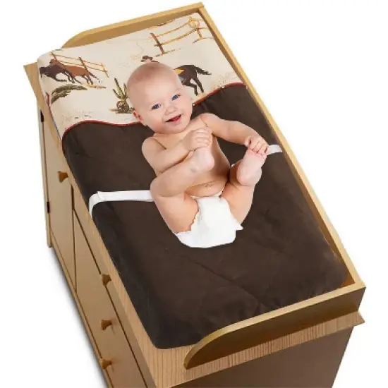 Sweet Jojo Designs Boy Changing Pad Cover Wild West image {1}