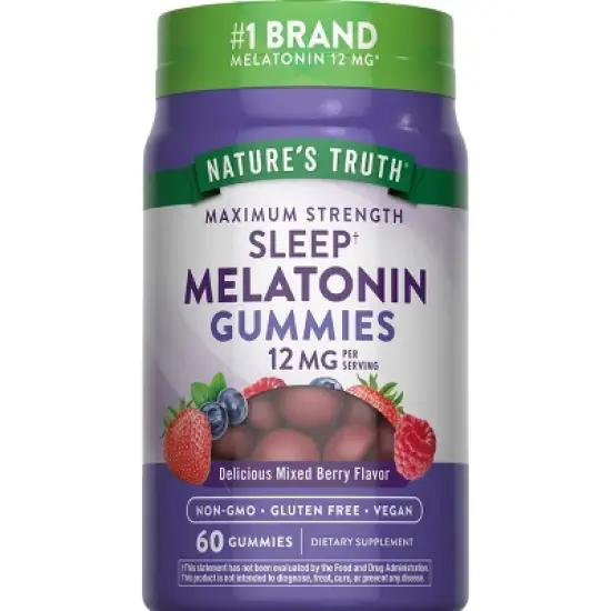 Nature's Truth 12mg Melatonin Vegan Gummies - 60ct image {4}
