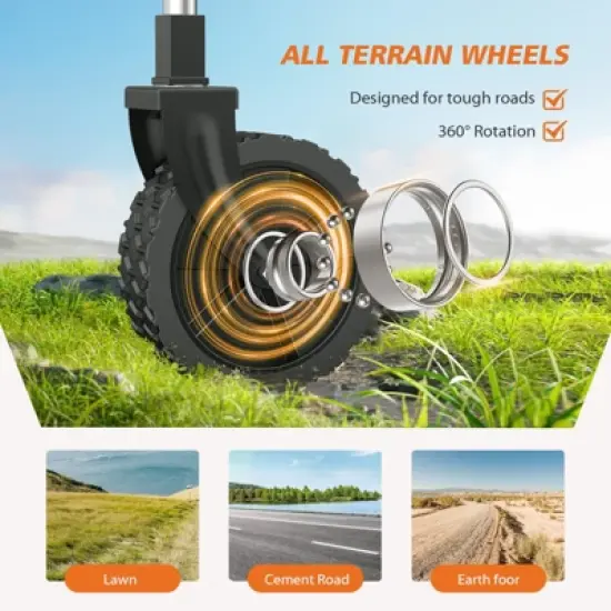 Kumasinova Wagons Carts Foldable,Heavy Duty Utility Wagon with All-Terrain Wheels,Collapsible Folding Wagon for Camping & Shopping,220/330lbs image {4}