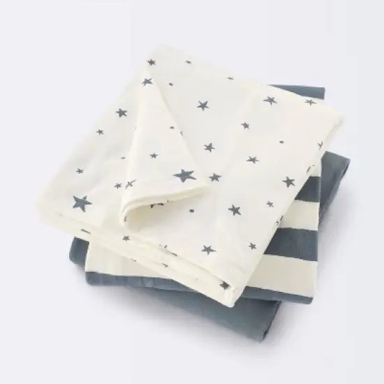 Jersey Swaddle Baby Blanket - Gray - 3pk - Cloud Island&trade; image {4}