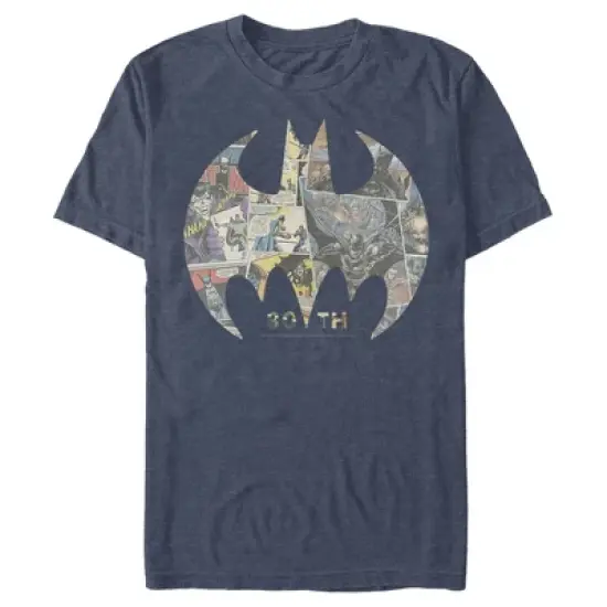 Men's Batman Shield Logo Comic 80th Anniversary T-Shirt image {8}