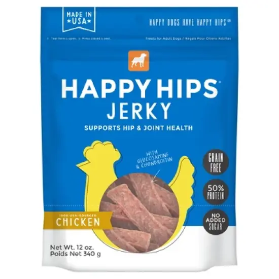 Cloud Star Happy Hips Jerky Grain-Free Chicken Dog Treats image {3}