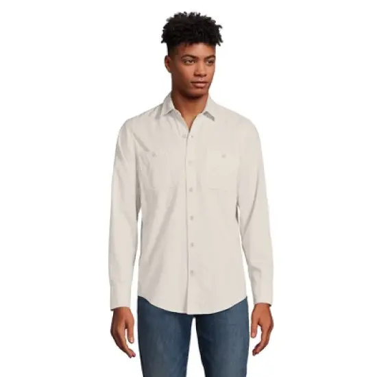 Lands' End Blake Shelton x Lands' End Men's Traditional Fit Chambray Work Shirt image {2}