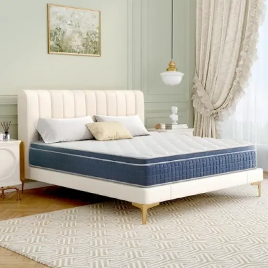 Twolike 12 Inch Hybrid Spring & Foam Mattress, Individual Coil System for Perfect Support and Motion Isolation image {5}