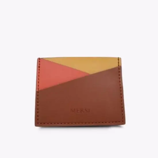 MERSI Ola Tri-tone Colorblock Card Holder Wallet image {1}
