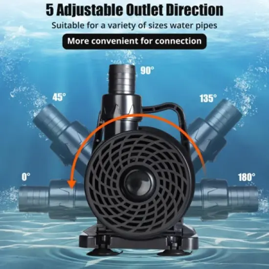 Submersible Water Pump, Pond Pump 36Ft Lift Height, Submersible Pump Pond with Power Cord 16Ft, Perfect for Waterfall image {5}