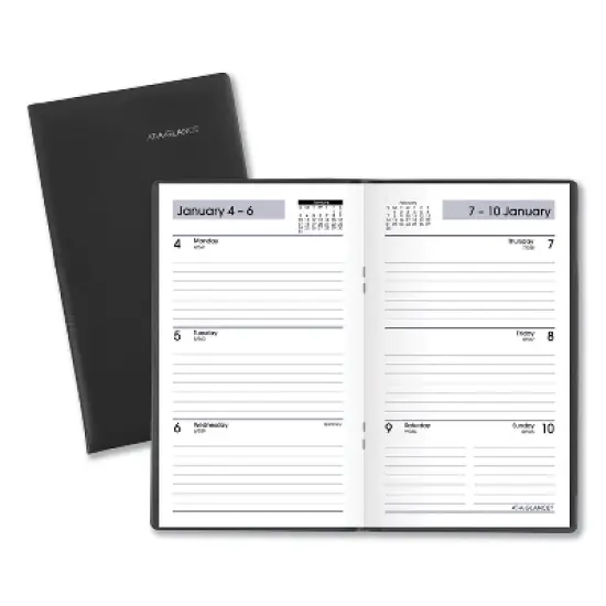 DayMinder Weekly Pocket Planner, 6 x 3.5, Black Cover, 12-Month (Jan to Dec): 2026 image {4}