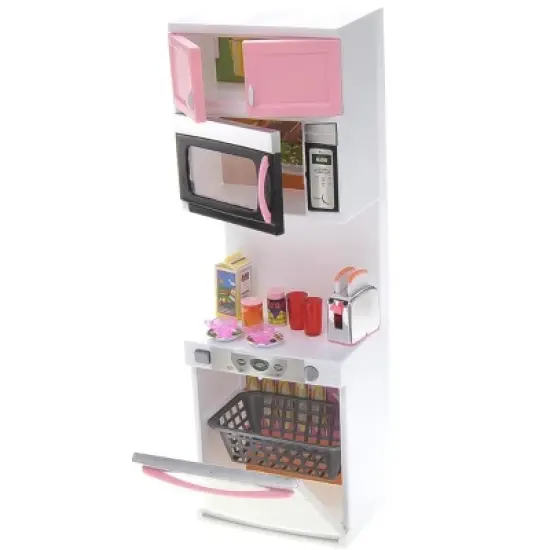 Ready! Set! play! Link Little Princess Modern Mini Kitchen Playset W/ Dishwasher And Microwave image {2}