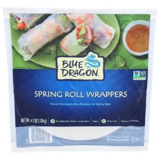 Blue Dragon Vegan Spring Wrappers - 4.7oz/16ct image {4}