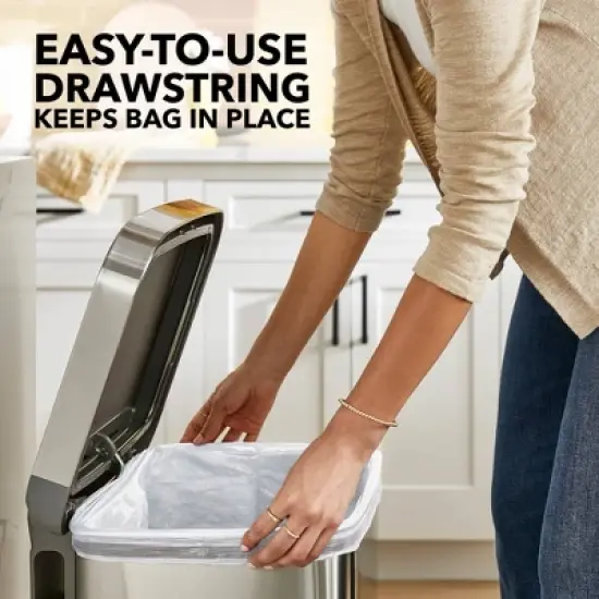 Glad ForceFlex Drawstring Fragrance Free Trash Bags - 13gal/50ct image {4}