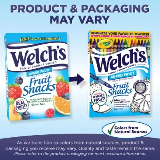 WELCH'S Fruit Snacks Mixed Fruit - 17.6oz/22ct image {5}