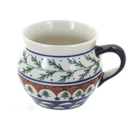 Blue Rose Polish Pottery 910 Zaklady Bell Shaped Mug image {4}