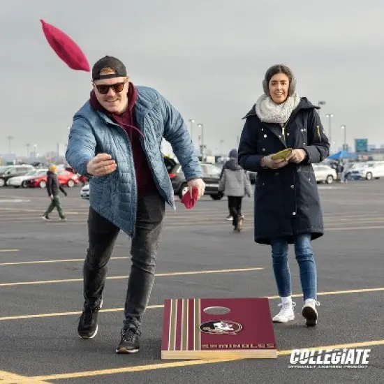 NCAA Florida State Seminoles 2'x3' Wood Cornhole Set image {6}