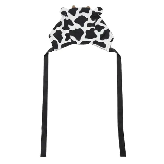 Novelty Beanie 3D Cow with Satin Chin Ties image {1}