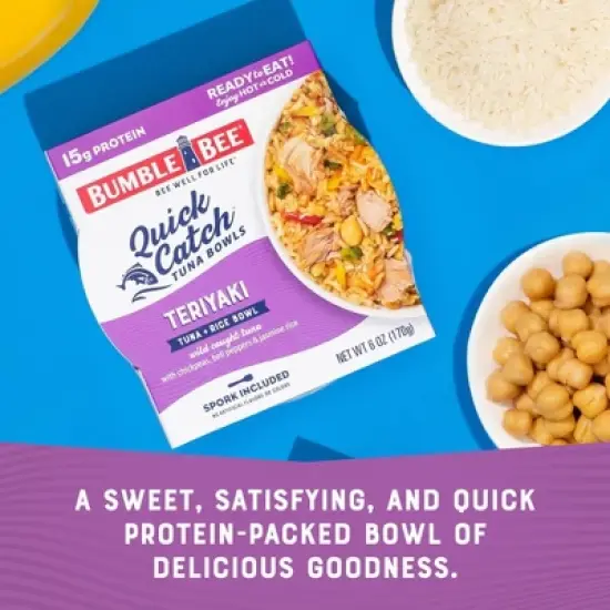 Bumble Bee Quick Catch Teriyaki Rice Tuna Bowl - 6oz image {8}