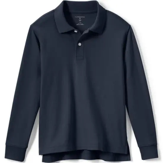 Lands' End Kids Short Sleeve Interlock Polo Shirt image {4}
