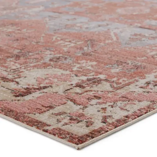 Priyah Indoor/Outdoor Area Rug Medallion Pink/Gray - Jaipur Living image {1}