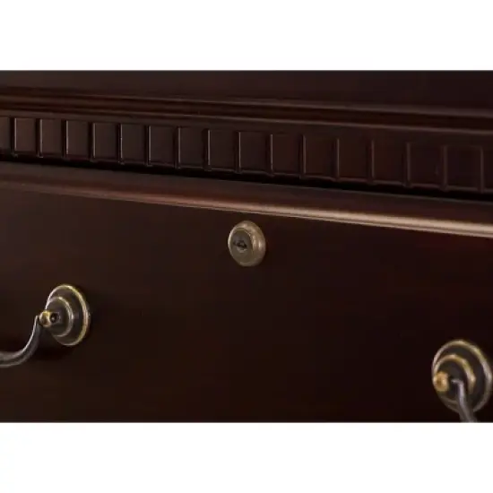 53.25" Huntington Club Four Drawer File Cabinet Cherry - Martin Furniture image {7}