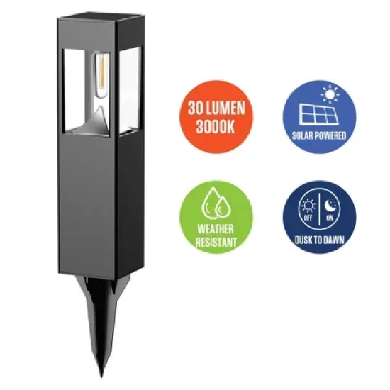 Westinghouse 30 Lumens Solar Filament LED Bollard Path Light &ndash; 6-Pack image {6}