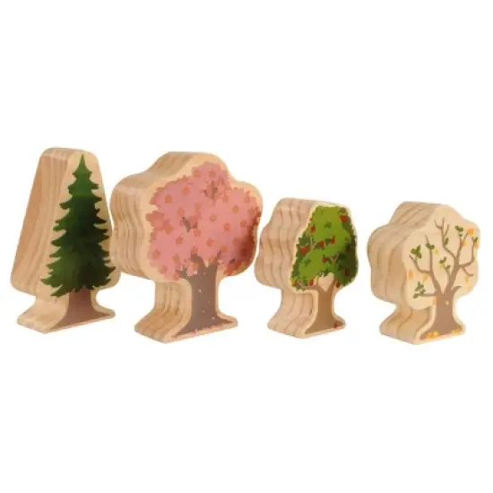 Kaplan Early Learning Four Seasons Wood Trees - Double-Sided image {3}