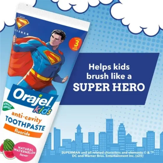 Orajel Kids' Superman Toothpaste - Watermelon - 4.2oz image {2}