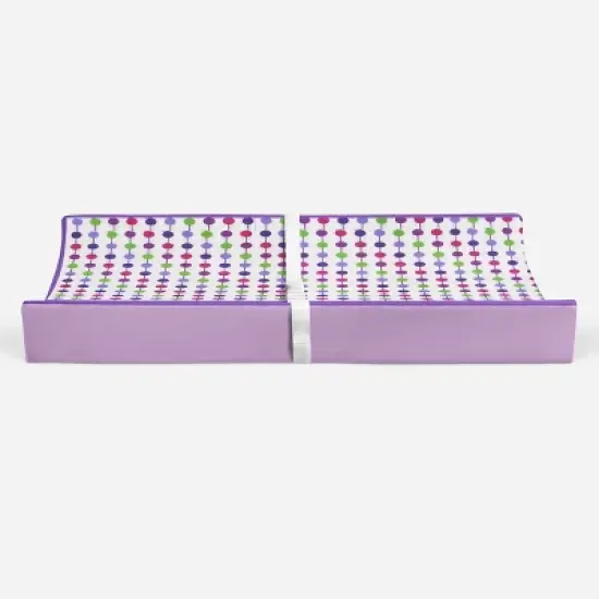 Bacati - Botanical Purple Changing Pad Cover image {5}