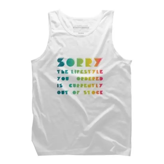 Men's Design By Humans The Lifestyle You Ordered Is Currently Out Of Stock By OmegaAlpha Tank Top image {4}