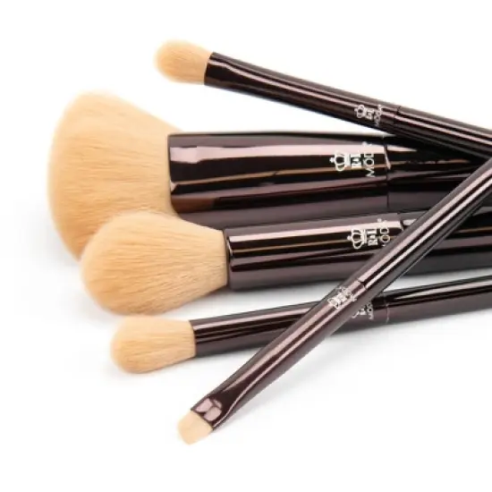 MODA Brush Metallic Heavy Metal Face Makeup Brush Set, Burnished- 5pc image {2}