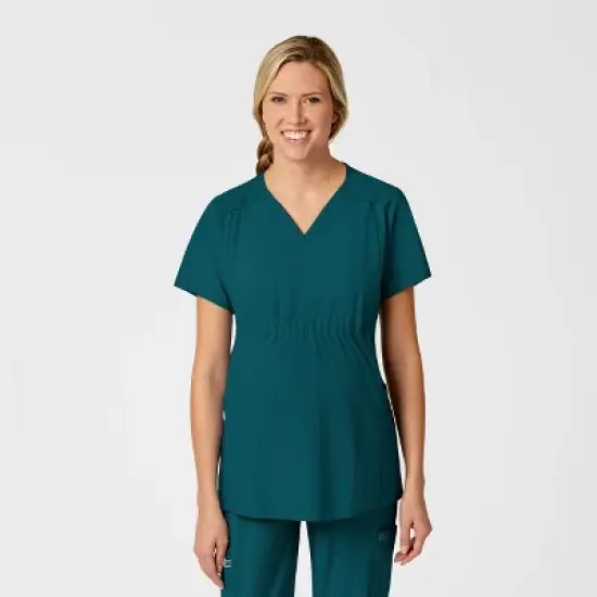 Wink Maternity V-Neck Scrub Top image {9}