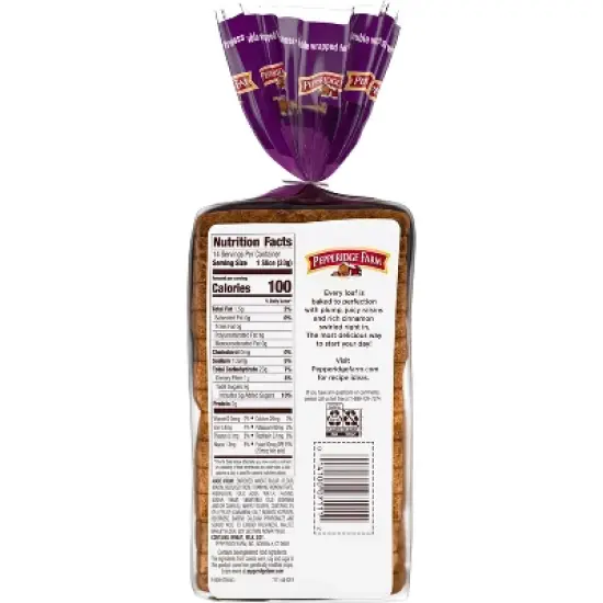 Pepperidge Farm Raisin Cinnamon  Swirl Breakfast Bread - 16oz image {4}