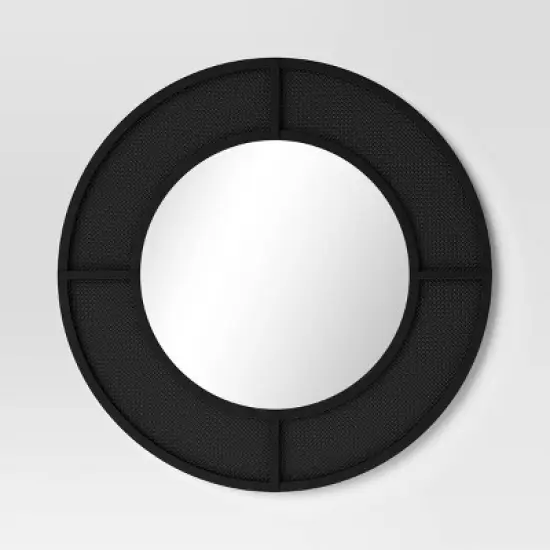 28" Caning Round Wall Mirror - Threshold&trade; image {4}