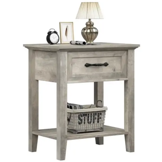 Nightstand Modern End Table Side Table with Storage Drawer image {2}